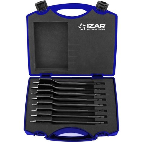 Coffret mèche plate haut rendement 12 à 32 mm Bois tendre - Réf: 1651 IZAR (1/2)