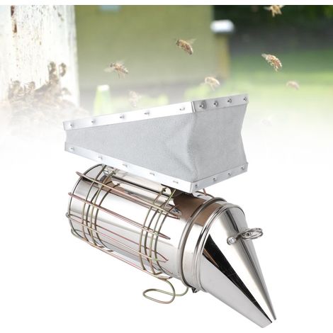 Professioneller Bienenräucherofen – Räucherofen aus Edelstahl und Massivholz mit Filter für Imker – Hochwertiges Gerät 28 x 10,4 cm (1/5)