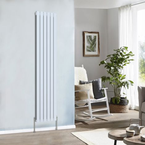 NRG Designer Radiator Flat Panel White Central Heating Rads Vertical 1800x408mm Single (1/5)