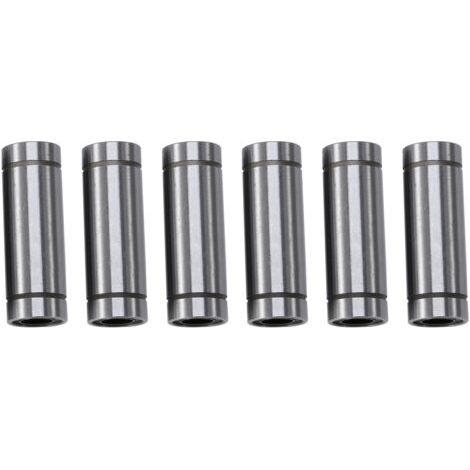 Lot de 6 roulements à billes LM8LUU pour mouvement linéaire long, compatibles avec les tiges de 8 mm d'imprimantes 3D et les pièces CNC. (1/5)