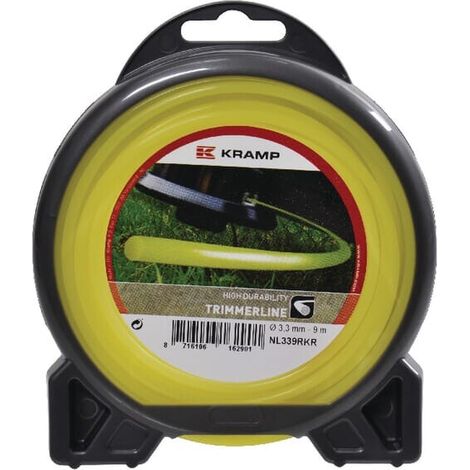 Hilo de corte di谩metro3.3mm x 9m redondo amarillo UNIVERSAL NL339RKR