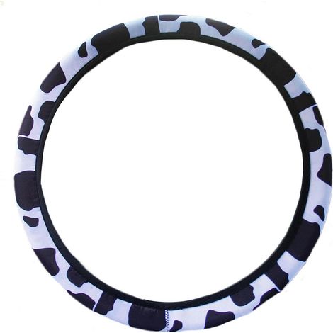 Lenkradhülle Kuh-Muster Neopren für 37-39 cm Lenkräder, Schwarz-Weiß (1/4)