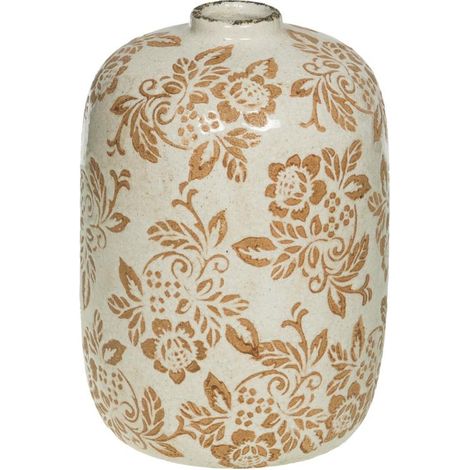 Amadeus - Vase Tampon fleurs beige H24 cm (1/2)