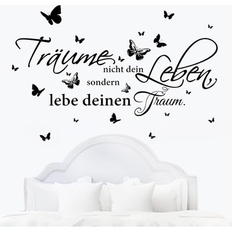 Stickers Muraux Salon, Stickers Muraux, Stickers Chambre Adulte, Stickers Muraux Citations, Autocollant Mural, pour Salon Chambre Salle à Manger (1/5)