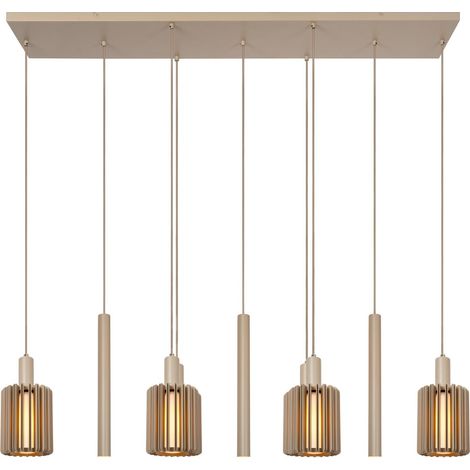 Lampe suspendue à 9 lampes Lambres taupe - 45410/09/41 (1/2)