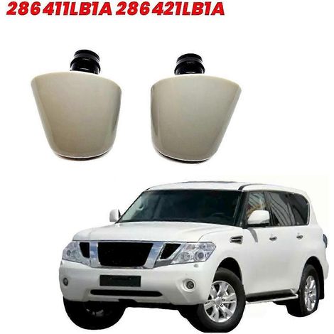 par de boquillas de lavado de faros delanteros 286411LB1A 286421LB1A para Nissan Patrol Y62 2010-2014.