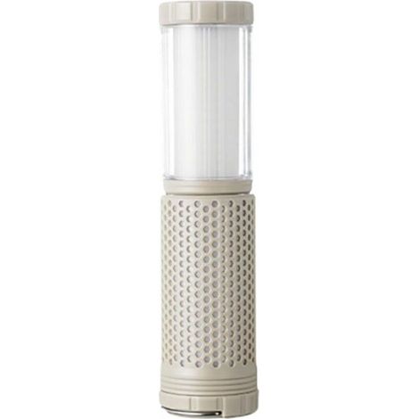 Lampe de camping beige, 5,75,723 cm, 1 pièce, lampe de randonnée, lampe de tente, télescopique, rechargeable, adaptée aux activités de plein air. (1/5)
