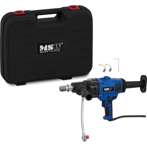 Helloshop26 – Carotteuse diamant 2000W – Vitesse 1950 tr/min – Pour béton armé – Course 0-160mm avec protection à courant résiduel