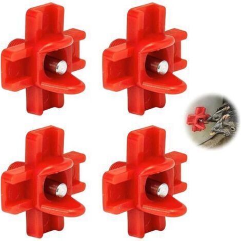 Automatic Nipple Drinkers for Chickens, Drip Drinkers for Chickens, Plastic Drinkers for Chickens, Birds and Quail, Set of 4 H239 (1/4)
