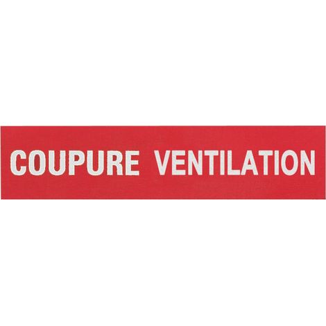 etiquette - coupure ventilation - legrand 038031