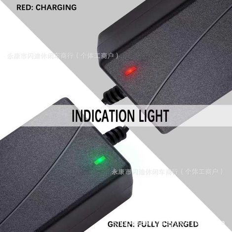 Chargeur pour trottinette électrique auto-équilibrée à deux roues 29,4 V CC 2 A, chargeur pour skateboard électrique 24 V, chargeur de batterie au lithium CC à tête ronde (1/4)