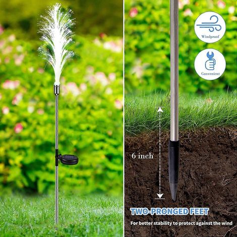 Creative decoration outdoor simulation colorful Reed solar LED garden lawn floor light (1/2)