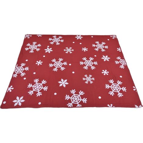 Couverture de Noël, Couverture de literie en Velours à Motif de Flocon de Neige pour Le Camping en Avion à la Maison (1/5)