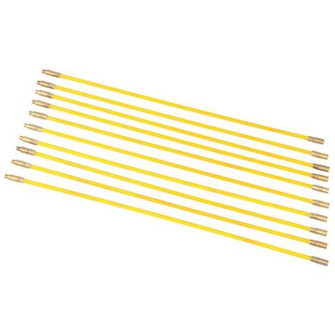10-teiliges 4-mm-Glasfaser-Elektrokabel-Einziehset mit Zug- und Druckdraht (1/5)