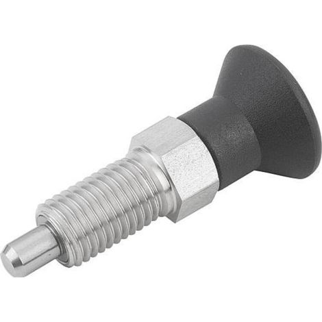 KIPP Arretierbolzen GR.5 D1=M24X2 D=16 Form A ohne Rastnut Kontermutter M. (1/3)