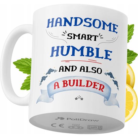 Lustige Kaffeetasse mit witzigem Textdesign für Bauarbeiter – ideal für Geburtstage, Namenstage und Feiertage. Hochwertige Tasse für besondere Anlässe im Büro oder Homeoffice. Farbe: Weiß, 330 ml.