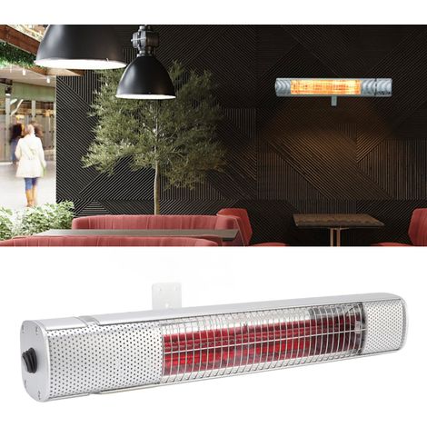 Chauffage mural intérieur/extérieur, étanche, pour salle de bain, élément chauffant de 1500 W, 220 V, norme européenne. (1/5)