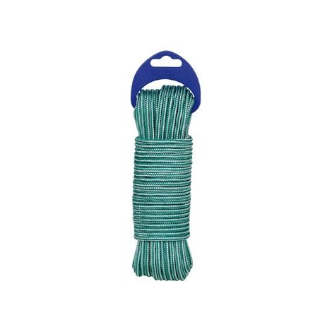 CORDON POLIPROPILENO ALMA TEXTURADA Ø 4 MM 15 MT VERDE / BLANCO - 424307001714