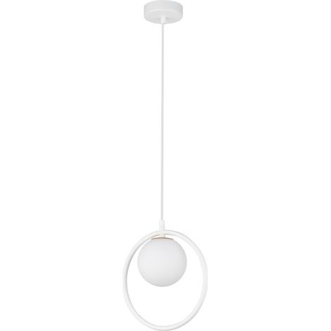 Lampada a sospensione bianca Aqua sfera vetro G9 Sigma (1/4)