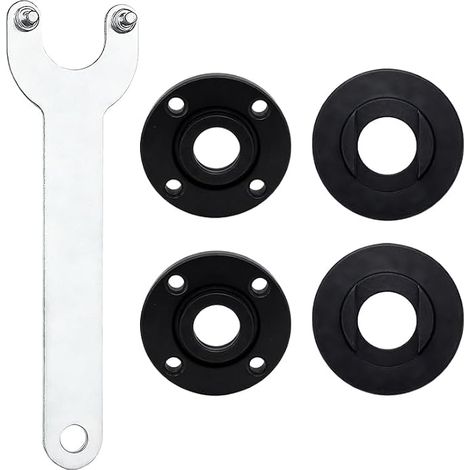 5 Pcs Universal Grinder Wrench with Flange, Disc Key, Angle Grinder Accessory Kit, Compatible with Safety Angle Grinders (1/5)