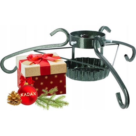 KADAX Weihnachtsbaumständer aus Stahl, Ständer für Baum, stabiler Christbaumständer mit Wasserbehält (1/5)