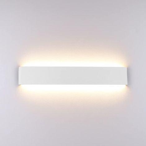 MINKUROW Luces LED de pared para interiores 41CM 16W, luz de pared moderna de aluminio, lámpara de pared arriba abajo para dormitorio, sala de estar, pasillos, escaleras, 1520 lúmenes, blanco cálido 3 (1/5)