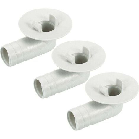 Climatisateur Vidange Tuyau Connecteur 17mm Tube Coude Raccord Remplacement Pièce Accessoires pour Mini-Split Fenêtre AC, Beige Paquet de 3 (1/4)