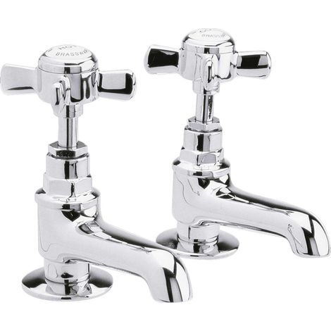 Nuie Beaumont Basin Taps Pair - Chrome (1/3)