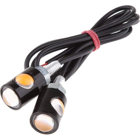 Mini Clignotants Ambre moto DC-12V (1/5)