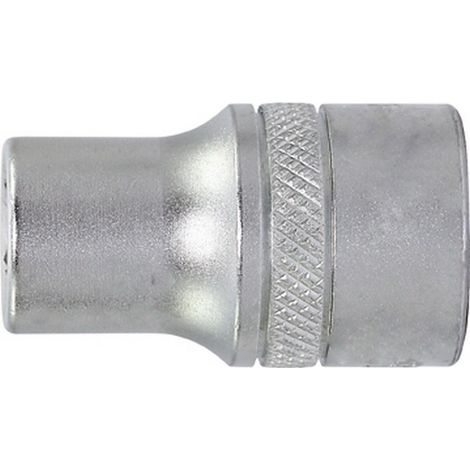 Manguito hexagonal 3/8'', lado e/planos : 13 mm, Largo 28 mm