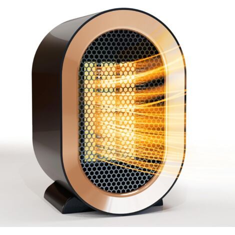 Radiateur noir 131220cm 1 mini radiateur avec protection contre la surchauffe et le basculement adapté à la salle de bain, à la maison et au bureau (1/5)
