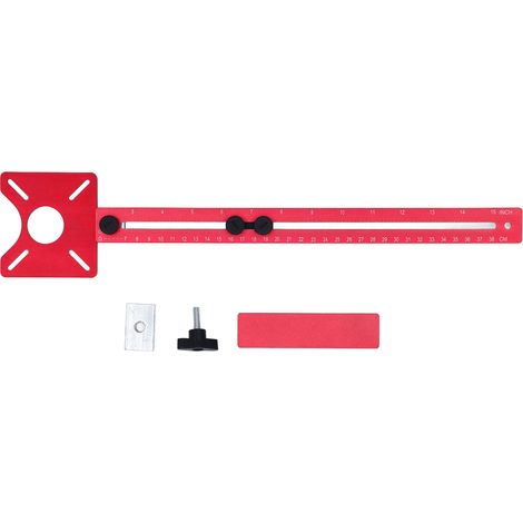 Decdeal Support de rainure de fraisage 4 en 1, routeur réglable, gabarit de coupe circulaire, planche rabattable pour le travail du bois, coupe, localisation des fentes (1/5)