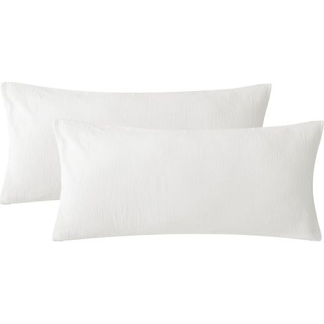 Taie Oreiller Gaze de Coton 50x70 - Blanc Cassé (1/5)