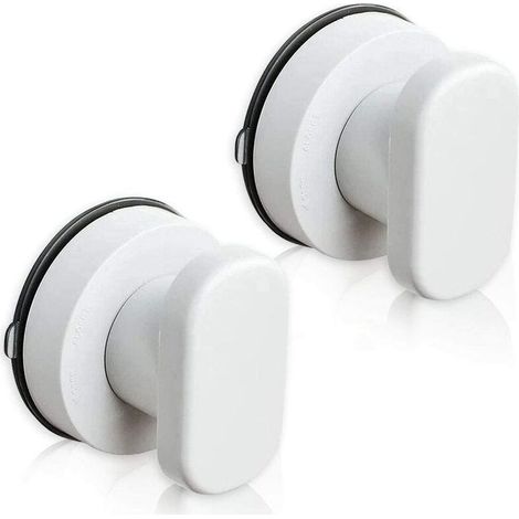 Poignée de Porte à Ventouse 2PCS Ventouse Poignées Tiroir Armoire Réfrigérateur Porte Verre Portable Mobilité Poignée Poignées avec Forte Ventouse pour Salle De Bains (1/5)