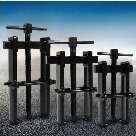 Extracteur de roulement réglable à deux mâchoires en acier au carbone : adapté aux pompes et poulies (40-80 mm). (1/5)