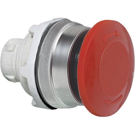 BACO 100948 T11AD01 Pulsante a fungo Anello frontale in plastica, cromato, lucido Rosso 1 pz. (1/2)