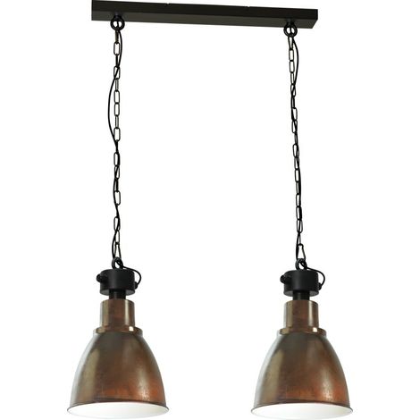 Lampe de salle à manger Industria 2x27 Rural - 2007-25-EH-K-70-2 (1/3)