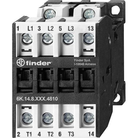 Finder 6K.14.8.230.4718 Relè industriale 3 NA, 1 NC 7.5 kW 230 V/AC 18 A 1 pz.