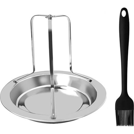 Hähnchenbratblech, Hähnchenrost, Grill, Hähnchenspieß, Vertikaler Hähnchengrill für Backofen, Grillzubehör (1/5)