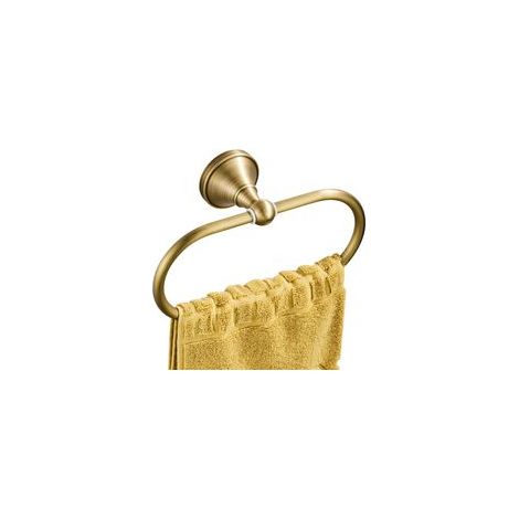 Anneau PorteServiette Ovale en Laiton Antique Support Murale Élégant en Bronze Brossé pour Cuisine et Salle de Bain