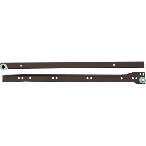 Blister guida per cassetti 35 cm. marrone 2 pezzi (1/2)