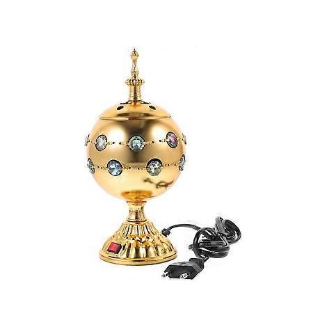 Elektrischer arabischer Räuchergefäß für den Schreibtisch, mit Deckel, Stecker, EU-Stecker