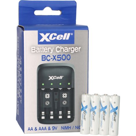 Ladegerät BC-X500 für NiMH Akkus + 4x AAA (Micro) 1,2V 1150mAh (1/5)