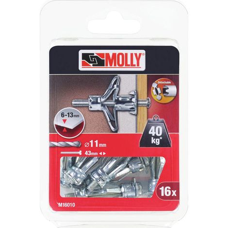 16 Metallspreizanker Ø 5 x 36 mm mit M5 Schrauben MOLLY - M16010-XJ