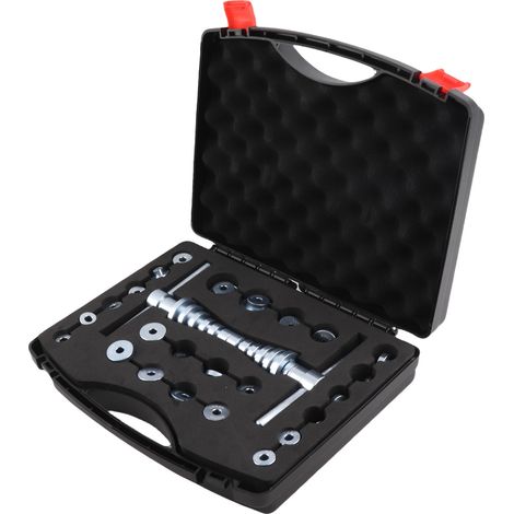 Kit de presse à roulements de vélo en alliage d'aluminium pour l'installation de roulements de moyeu, avec 18 paires de blocs de presse. (1/5)