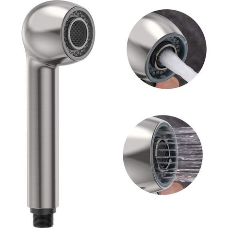 Douchette G1/2 argent brossé avec jet bidet pour cuisine. - (1/5)