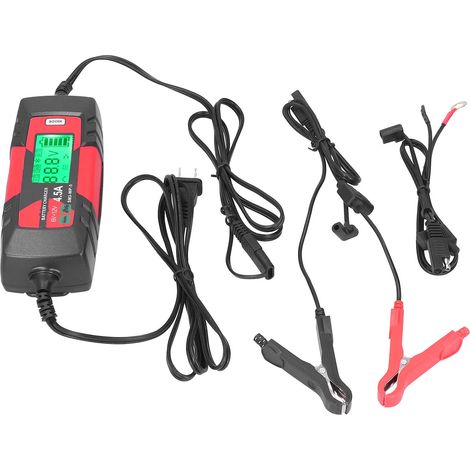 Chargeur de batterie intelligent 6V/12V avec écran LCD, entretien automatique des batteries de voiture, prise SM3-WP-5US 120V (1/5)