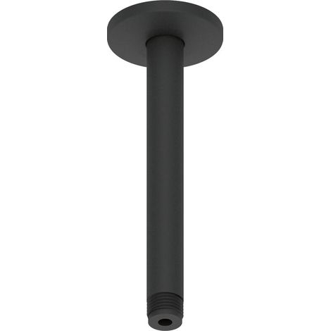 Bras de douche universel , pour montage au plafond (200mm), noir mat