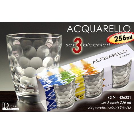 Gin-3 bicc.256ml acquarello 73609t - y-wh3