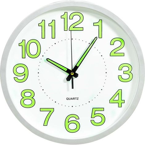 Horloge murale lumineuse Blanc 30cm (1/5)